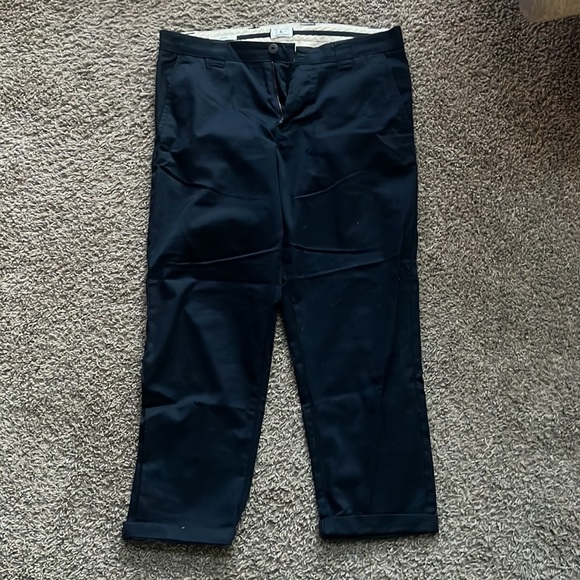Two Pairs of ASOS Chinos -navy and khaki - Picture 14 of 16
